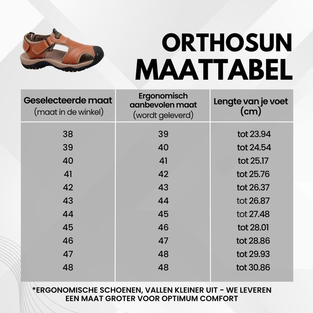 OrthoSun - sandales antidouleur ergonomiques pour hommes