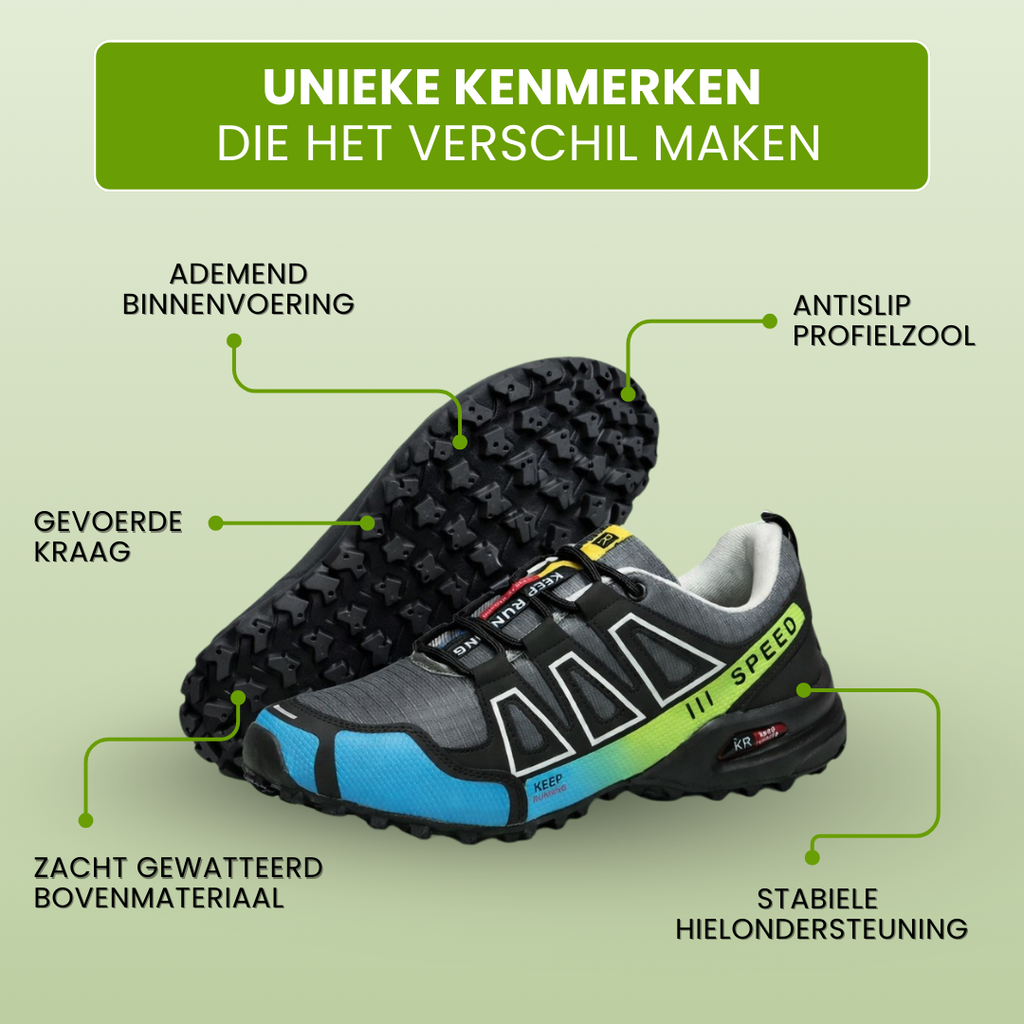 OrthoTrekking – Chaussures de trekking et de randonnée ergonomiques, imperméables et anti-douleur