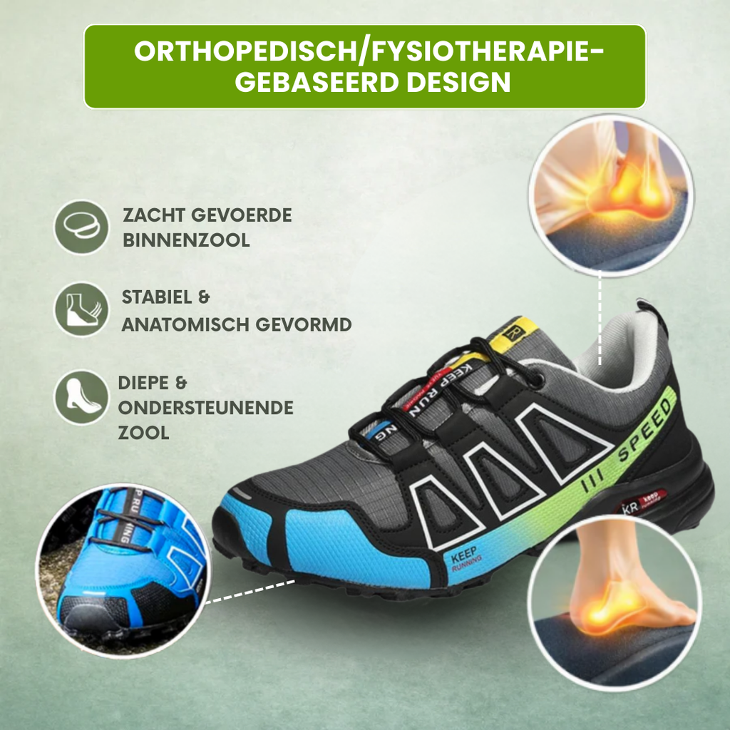 OrthoTrekking – Chaussures de trekking et de randonnée ergonomiques, imperméables et anti-douleur