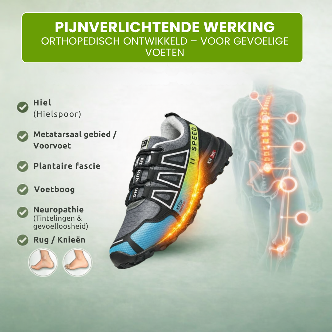 OrthoTrekking – Chaussures de trekking et de randonnée ergonomiques, imperméables et anti-douleur