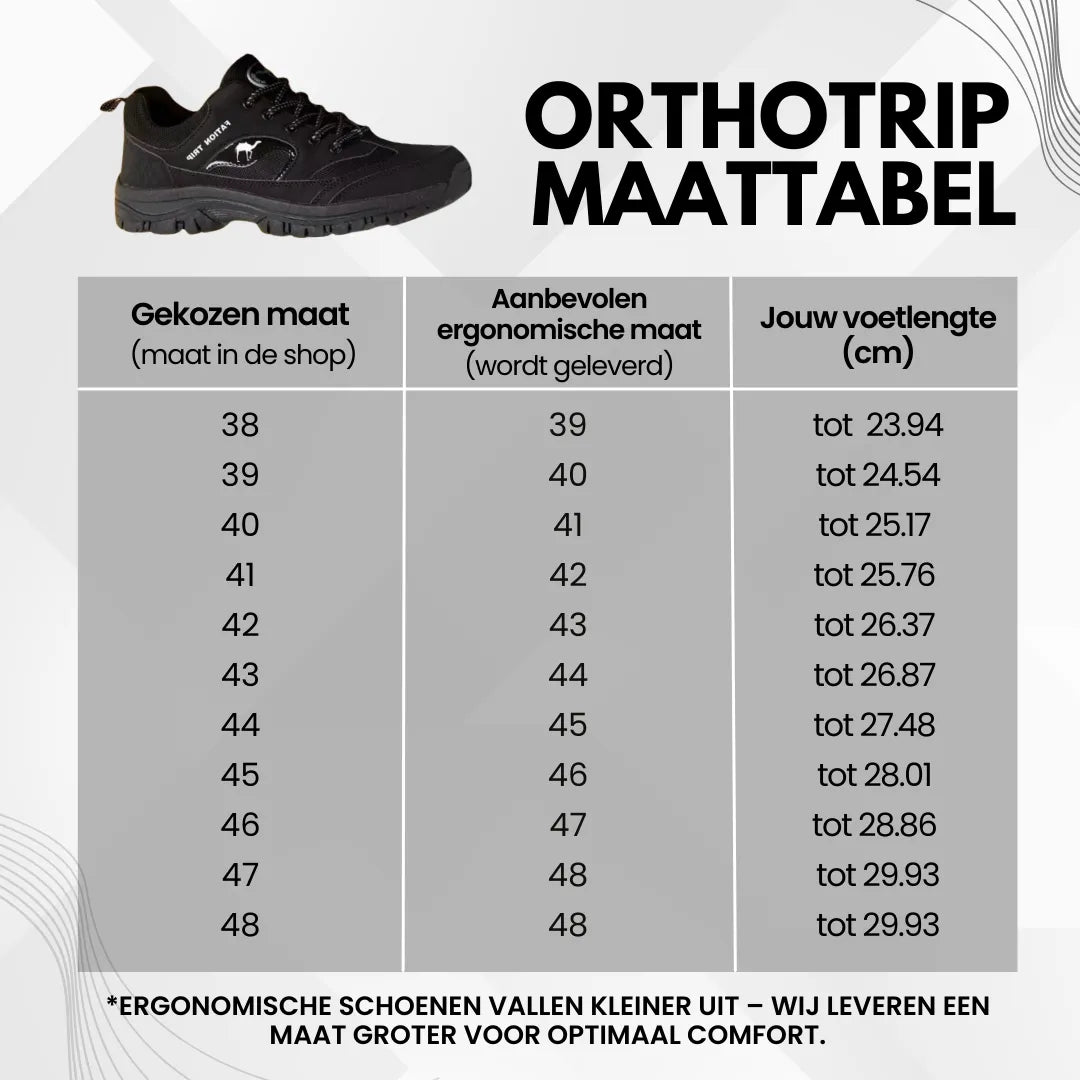 OrthoTrip - chaussures confortables, ergonomiques, imperméables et antidouleur