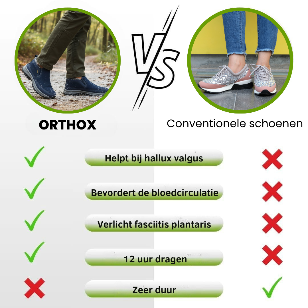 Orthox - ergonomische, waterdichte & antislip schoenen voor herfst en winter