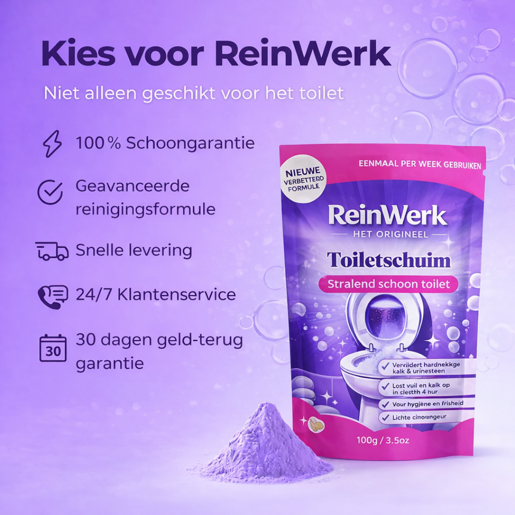 ReinWerk - L'original – puissant contre les bouchons, le tartre et la saleté des toilettes