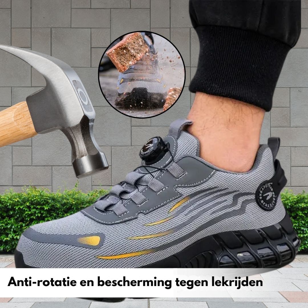 SafeStep - ergonomische en pijnverlichtende veiligheidsschoen - gecertificeerd volgens EN ISO 20345