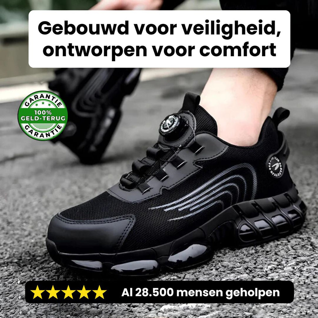 SafeStep - ergonomische en pijnverlichtende veiligheidsschoen - gecertificeerd volgens EN ISO 20345