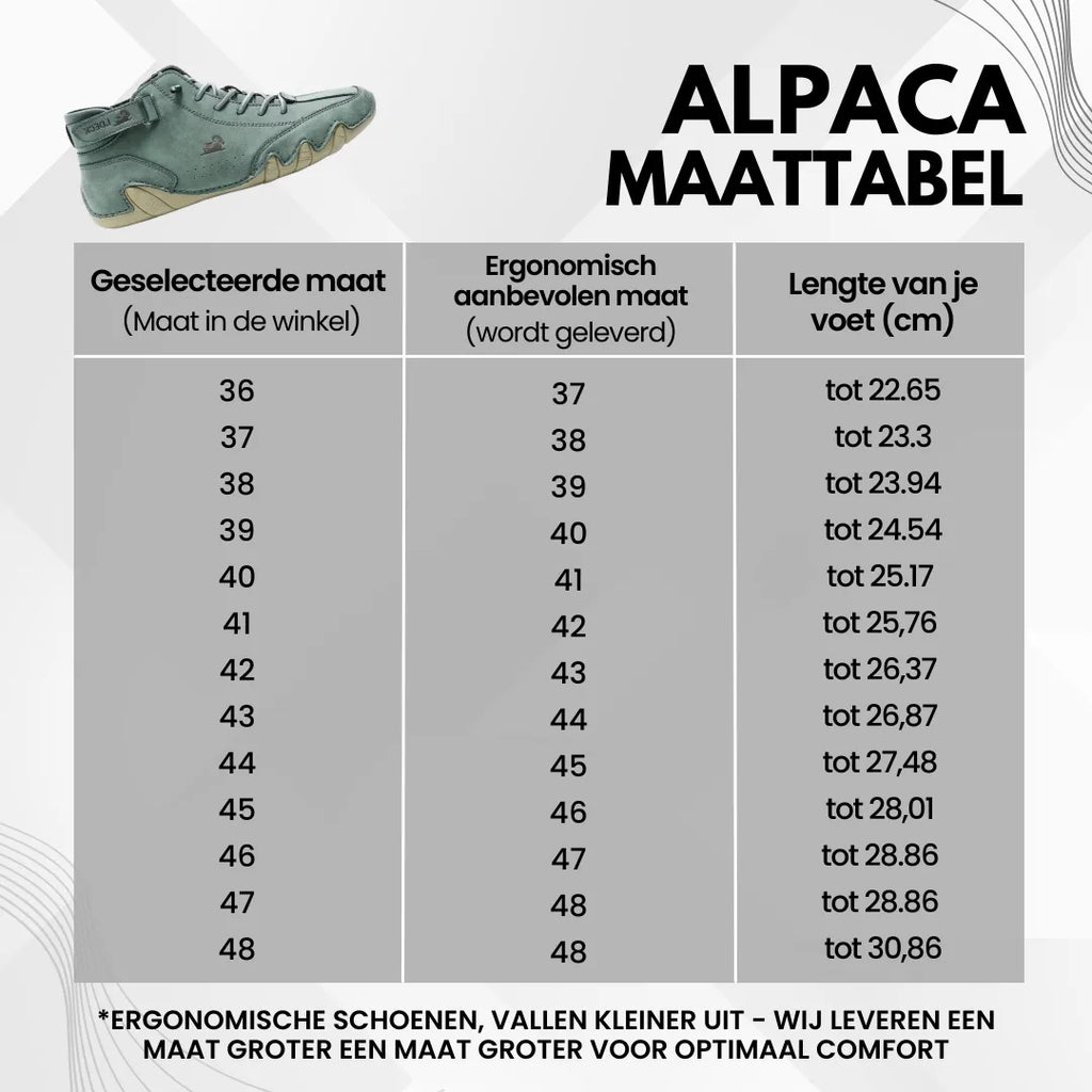 Alpaca - chaussures barefoot ergonomiques, imperméables et anti-douleur