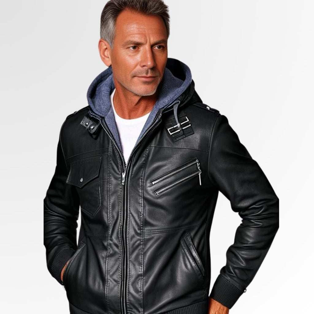 Connery – Blouson en cuir de qualité supérieure pour homme