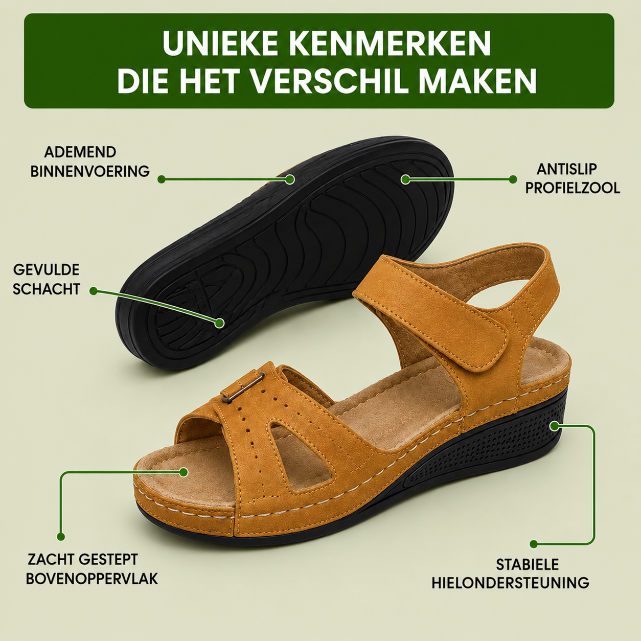 OrthoLine - Sandales Confort Anti-Douleur | Semelle ergonomique · Antidérapantes · Ultra légères