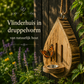 Maison de papillons en forme de goutte