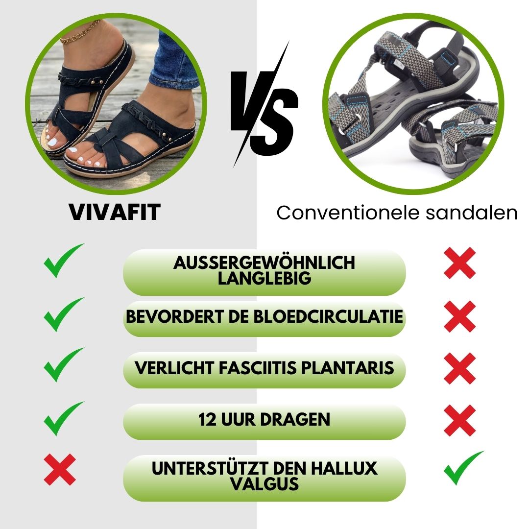 VivaFit - ergonomische en antislip sandalen voor pijnverlichting