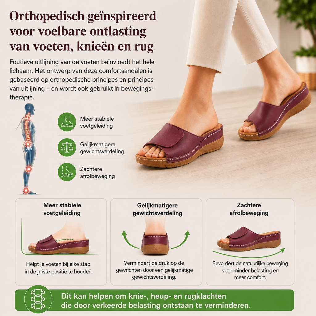 VivaStep sandalen - Pijnverlichtende comfortsandalen | Antislip & lichtgewicht