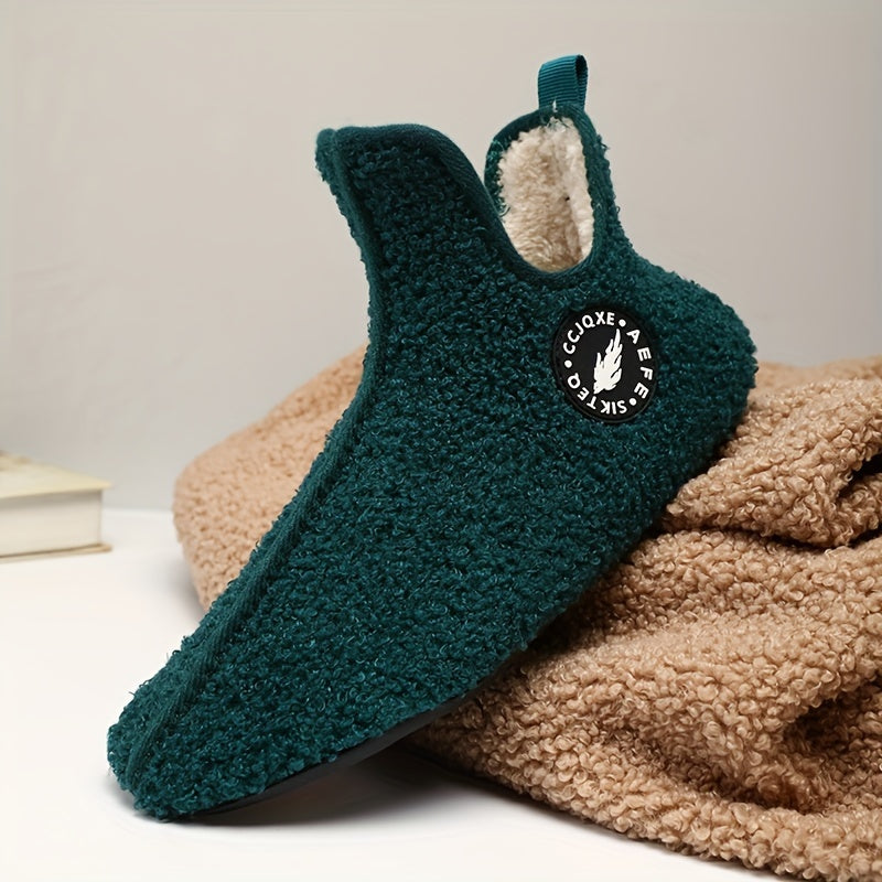 Orthoslipper – Chaussons chauds en polaire avec semelle antidérapante