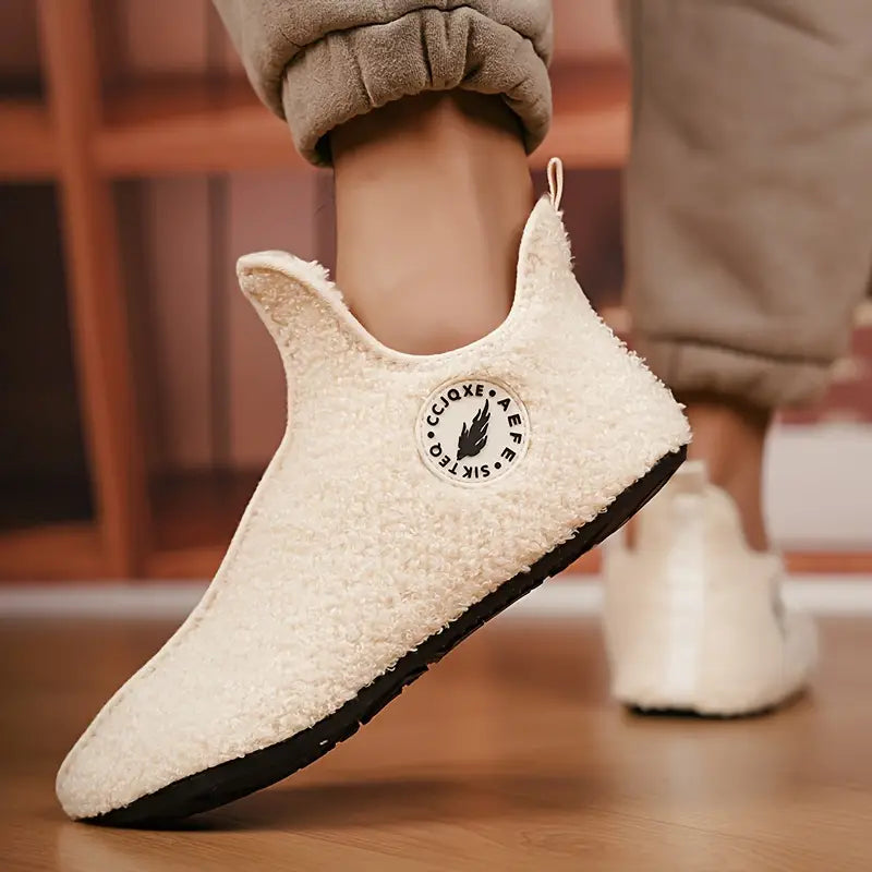 Orthoslipper – Chaussons chauds en polaire avec semelle antidérapante