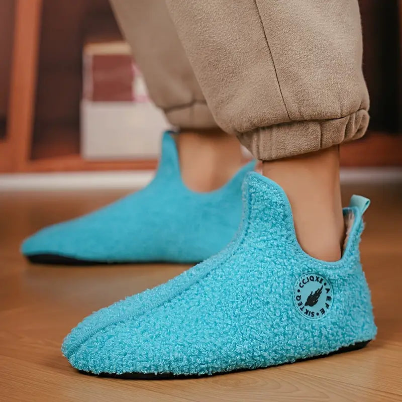 Orthoslipper – Chaussons chauds en polaire avec semelle antidérapante