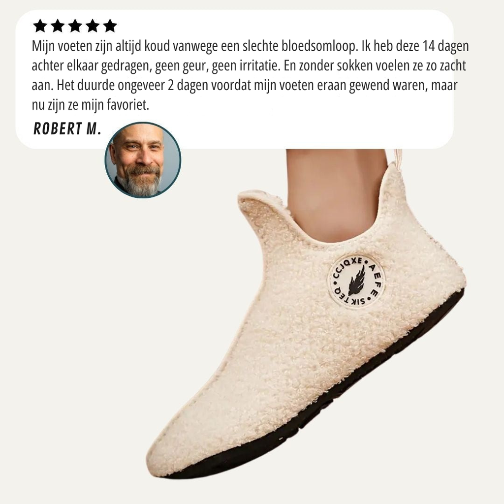 Orthoslipper – Chaussons chauds en polaire avec semelle antidérapante