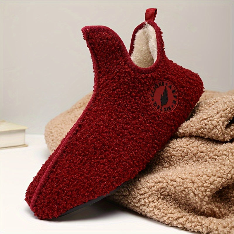 Orthoslipper – Chaussons chauds en polaire avec semelle antidérapante
