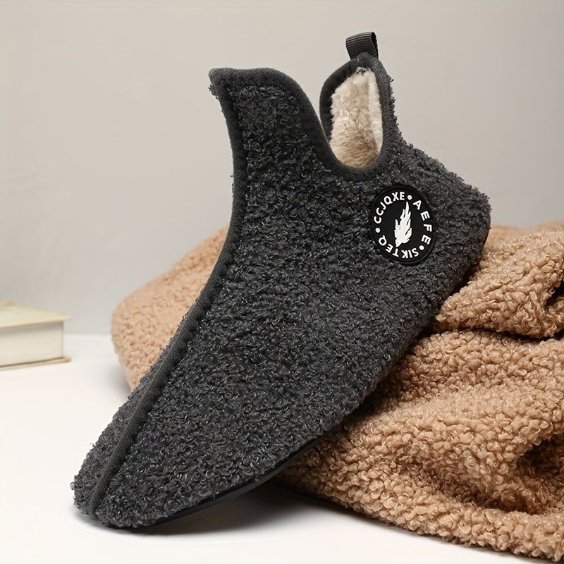 Orthoslipper – Chaussons chauds en polaire avec semelle antidérapante