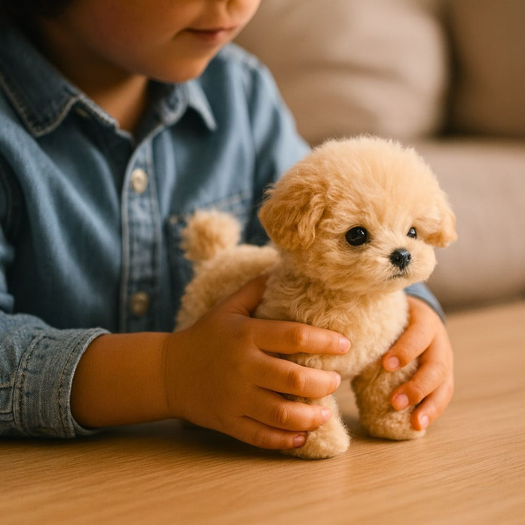 Bruno – Un chien en peluche réaliste qui aboie, marche et réagit