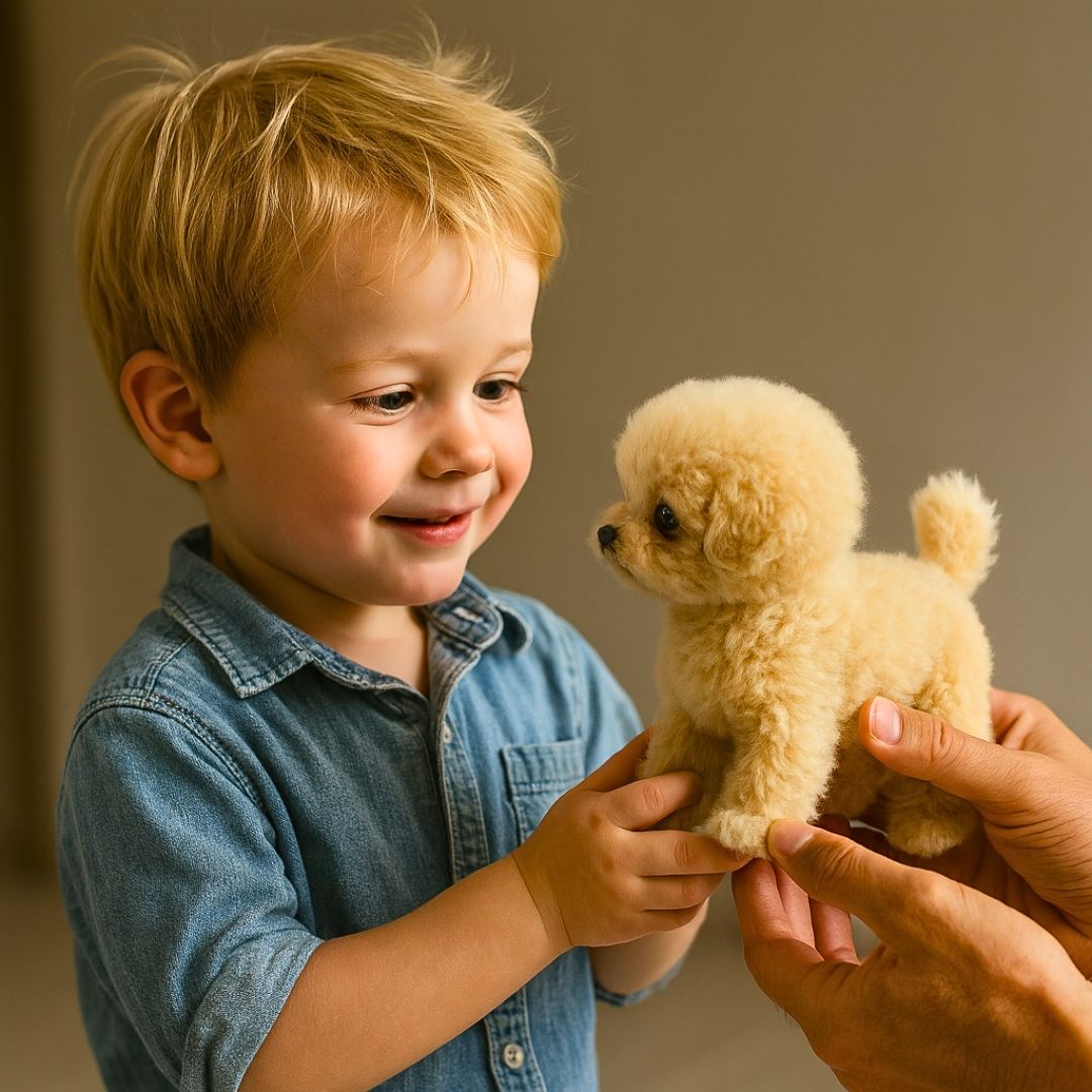 Bruno – Un chien en peluche réaliste qui aboie, marche et réagit