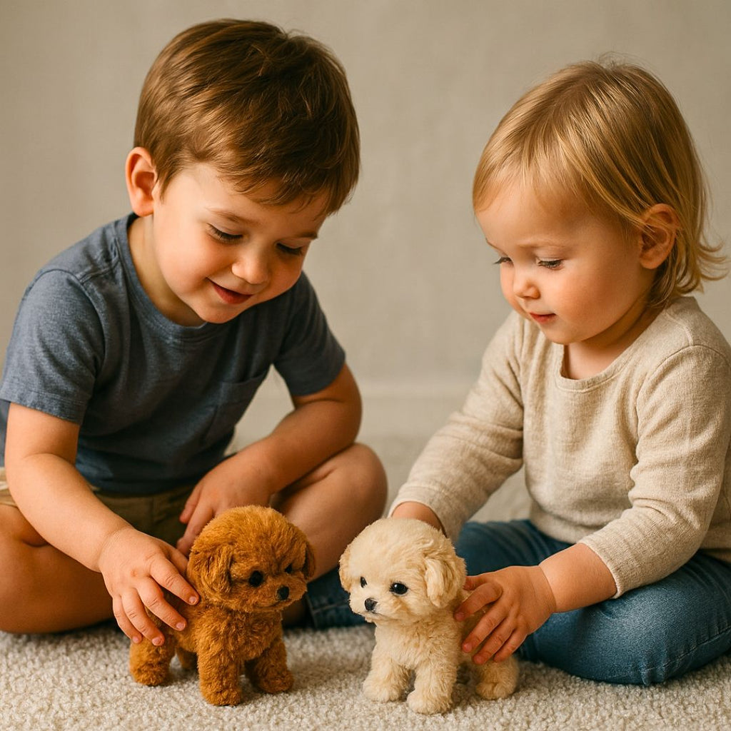 Bruno – Un chien en peluche réaliste qui aboie, marche et réagit