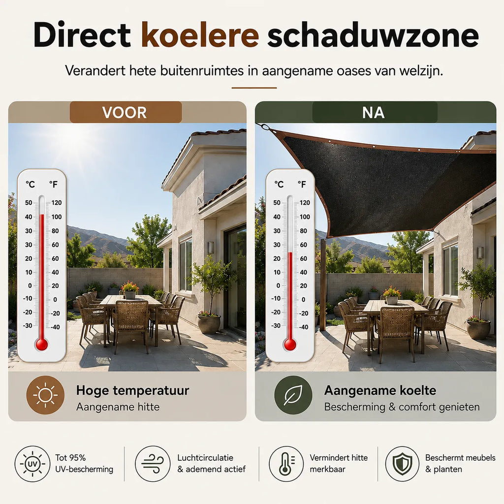 Sun Protection Pro – Hoogwaardig zonweringnet voor terras & tuin
