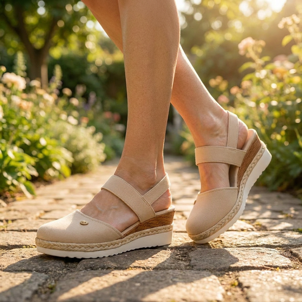 OrthoStella ergonomische sandalen in gebruik