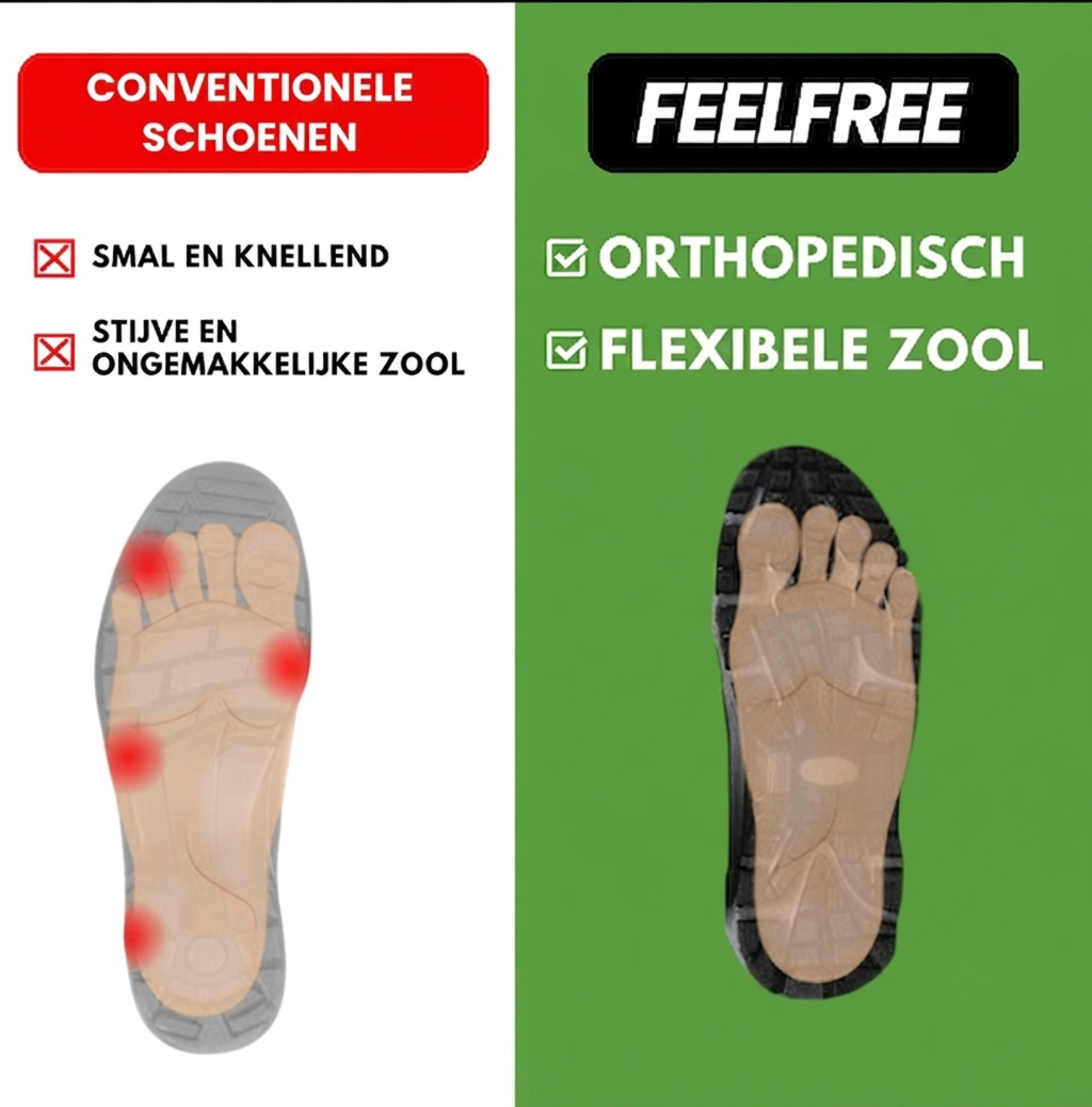 Chaussures pieds nus FeelFree Ergo – Chaussures unisexes confortables, orthopédiques, imperméables et anti-douleur