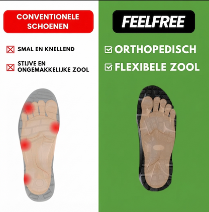 FeelFree Ergo Barefoot Schoenen – Comfortabele, Orthopedische & Waterdichte Pijnverlichtende Schoenen Unisex
